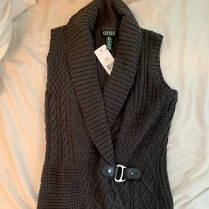 Ralph Lauren sweater vest with buckle